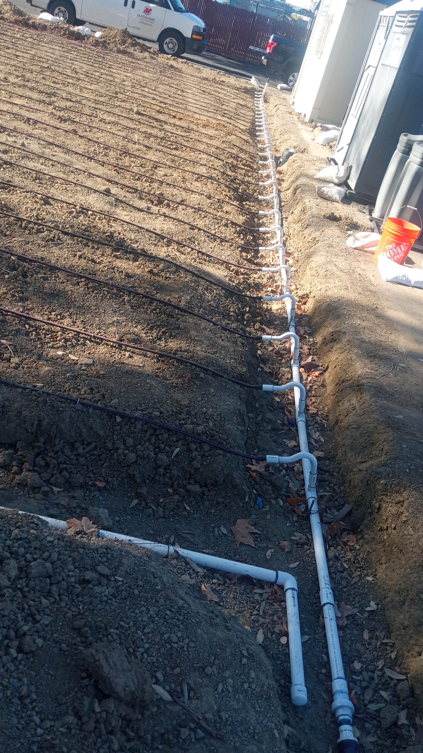 Hoot H1000AND commercial septic tank installation PG&E substation California