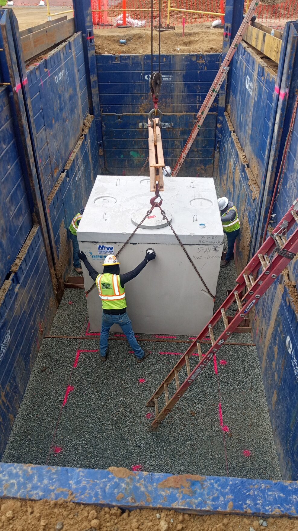 Hoot 1000 commercial septic system installation for PG&E California