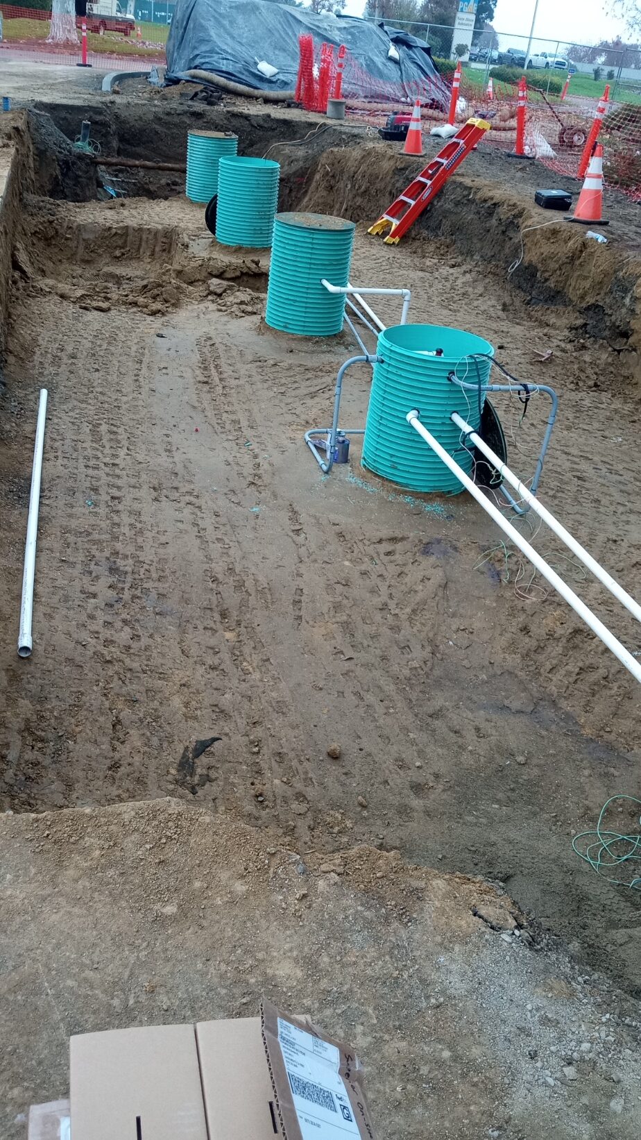 Completed PG&E Solano County Hoot commercial wastewater system December 2025