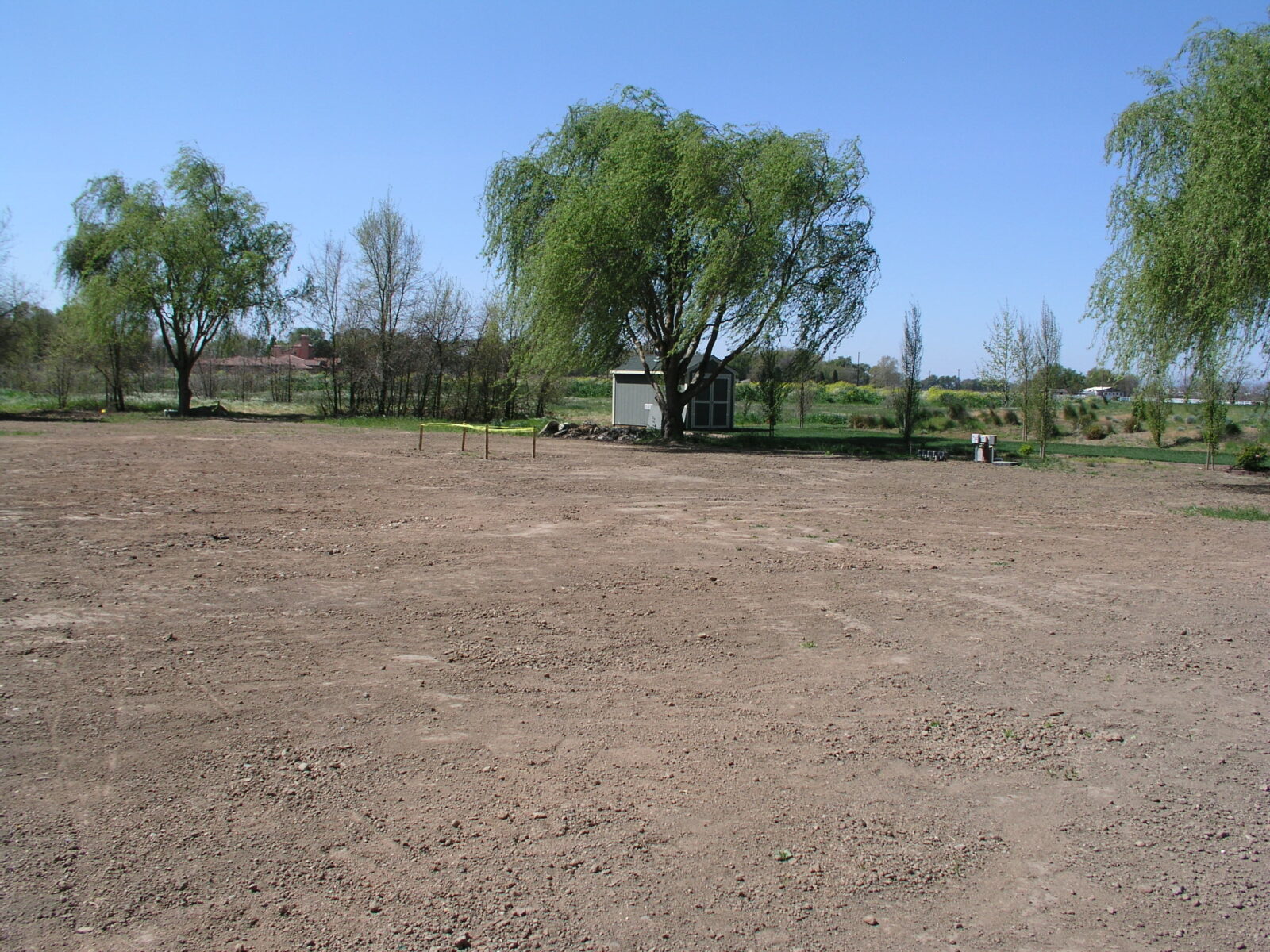 Restored backyard after Hoot H600 BNR mound replacement Clarksburg California