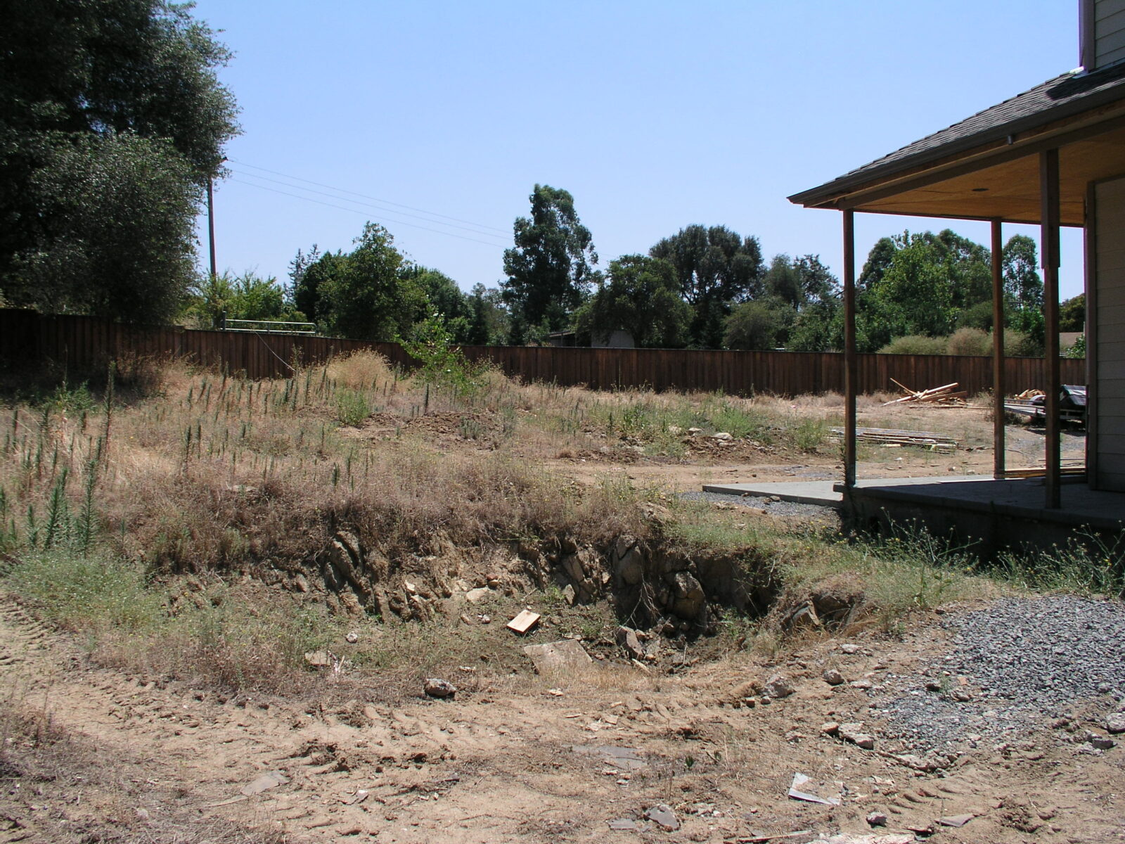 Pre-construction site evaluation Ophir California Hoot septic installation