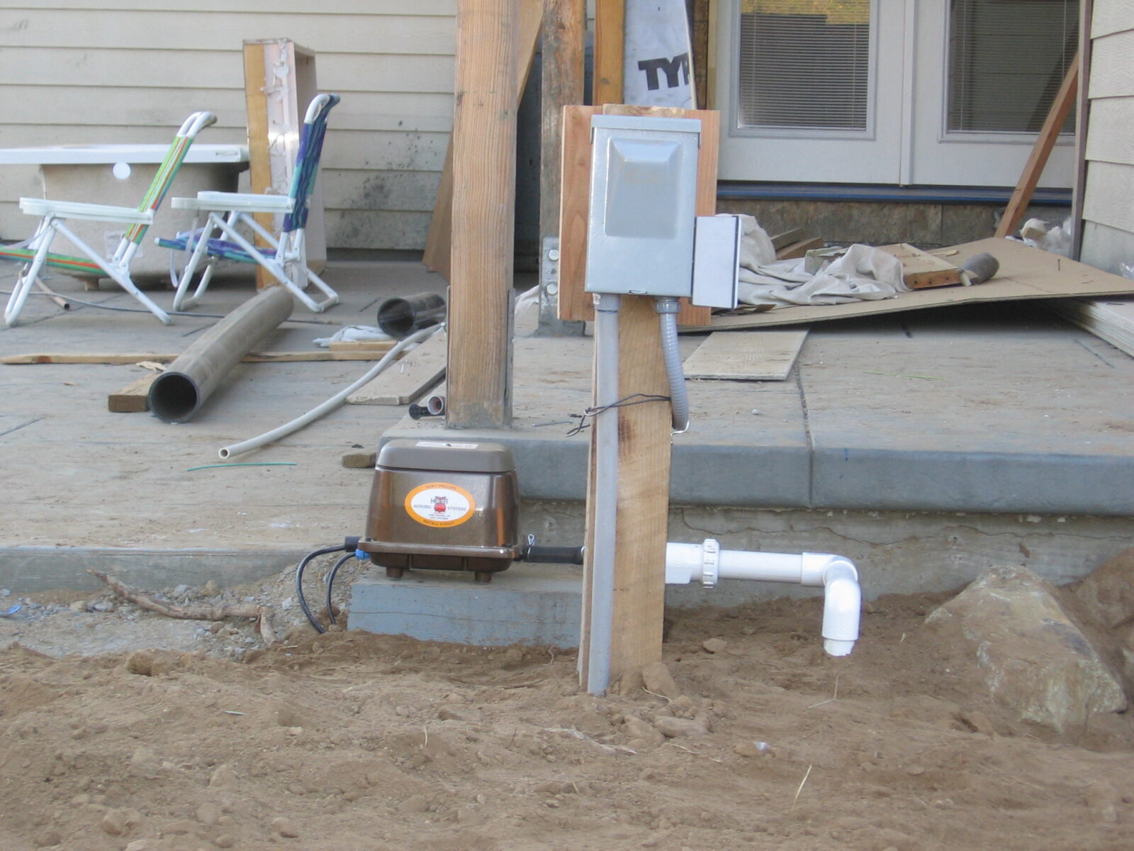 California's first Hoot septic installation Ophir Placer County 2006
